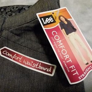 Dark Gray, Lee Comfort Fit, Straight Leg Pants